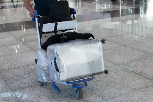 Secure industrial bag wrapping